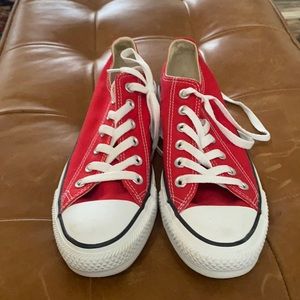 Red Converse, Women’s size 8